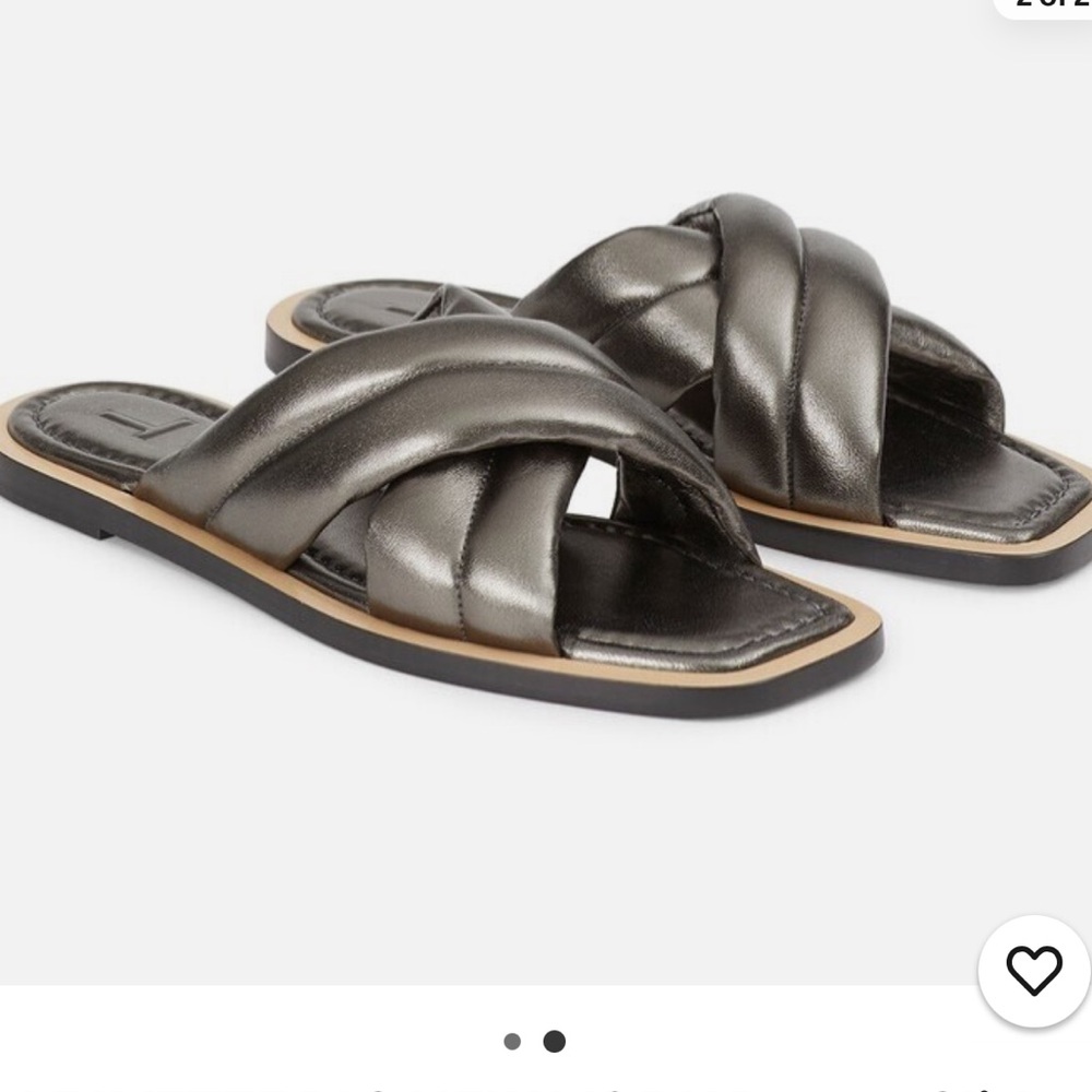 Lafayette 148 New York Black Donne Slide Sandal - 37